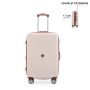 Valise rigide M Spring 2.0 67 cm Extensible Crème