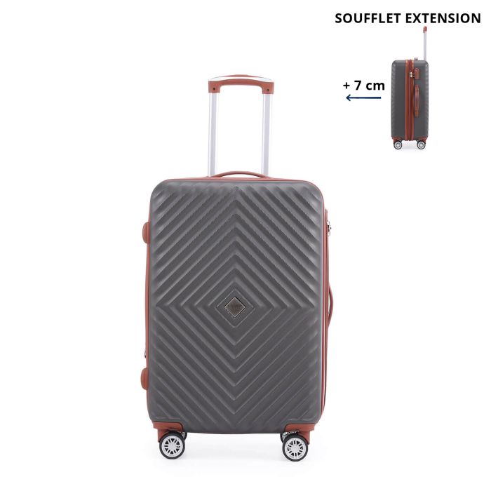 Valise rigide M Spring 2.0 67 cm Extensible Anthracite