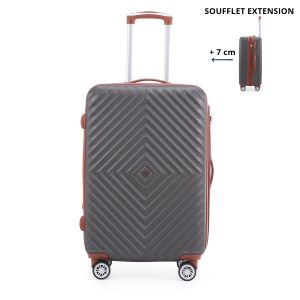 Valise rigide L Spring 2.0 77 cm Extensible Anthracite