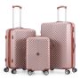 Lot de 3 valises rigides Spring 2.0 Extensibles 55, 67 et 77 cm Rose gold