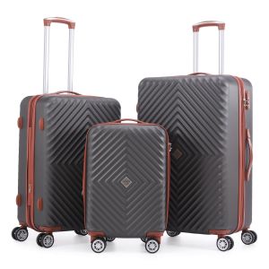 Lot de 3 valises rigides Spring 2.0 Extensibles 55, 67 et 77 cm Anthracite