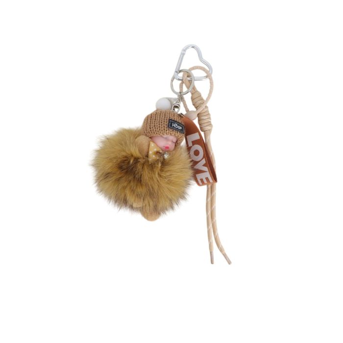 Grigri de sac Poupée Marron