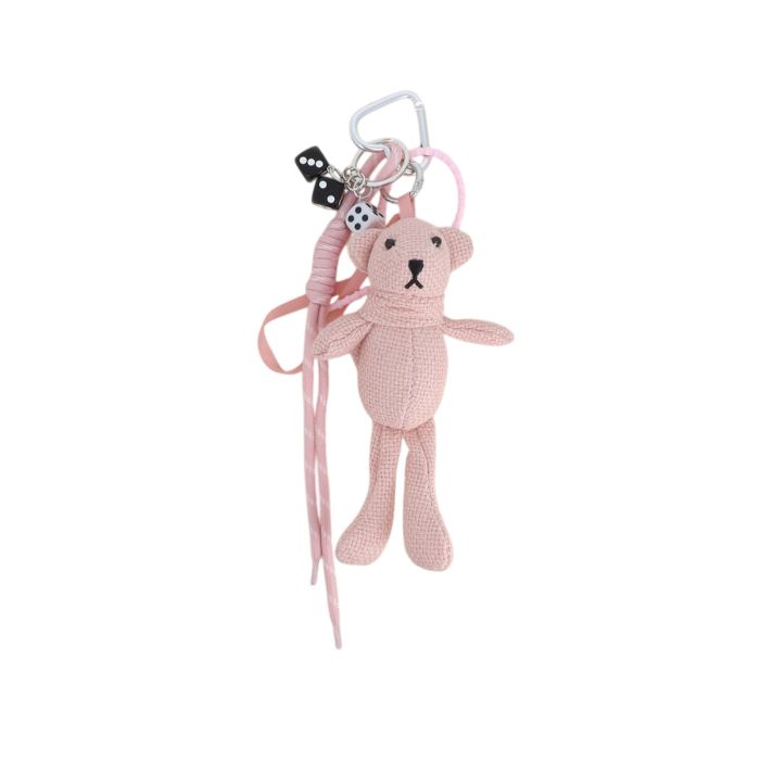 Grigri de sac Nounours Rose
