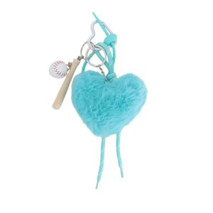 Grigri de sac Coeur Tout Doux Bleu