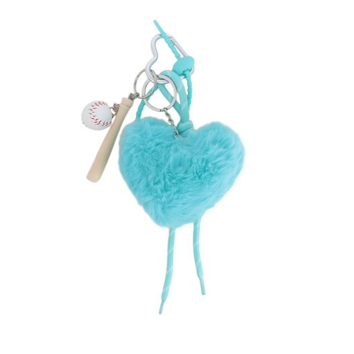 Grigri de sac Coeur Tout Doux Bleu