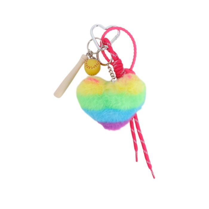 Grigri de sac Coeur Tout Doux Multicolore