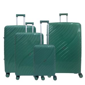 Lot de 4 valises rigides PP 2.0 55.5, 65.5, 76 et 85 cm Vert