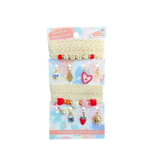 Lacets à breloques à personnaliser Dentelle