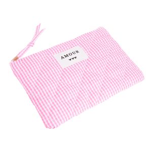 Pochette 20 cm Vichy Rose