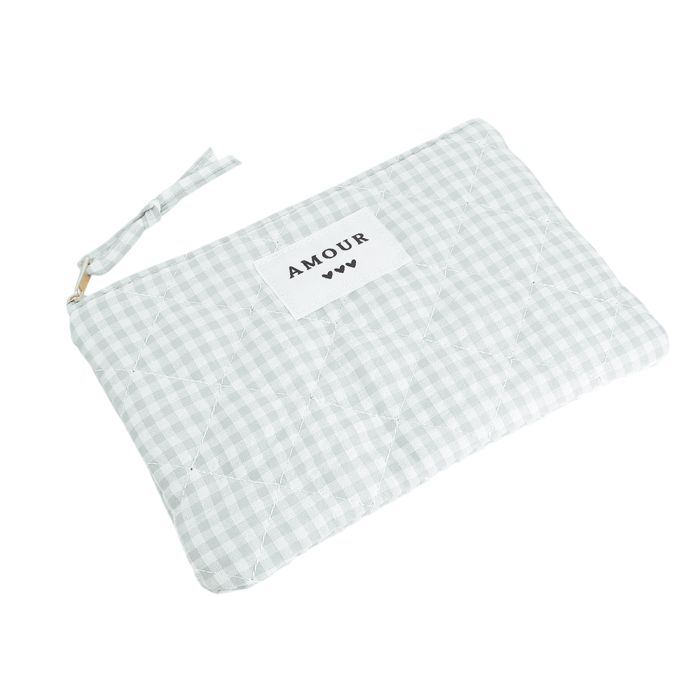 Pochette 20 cm Vichy Sauge