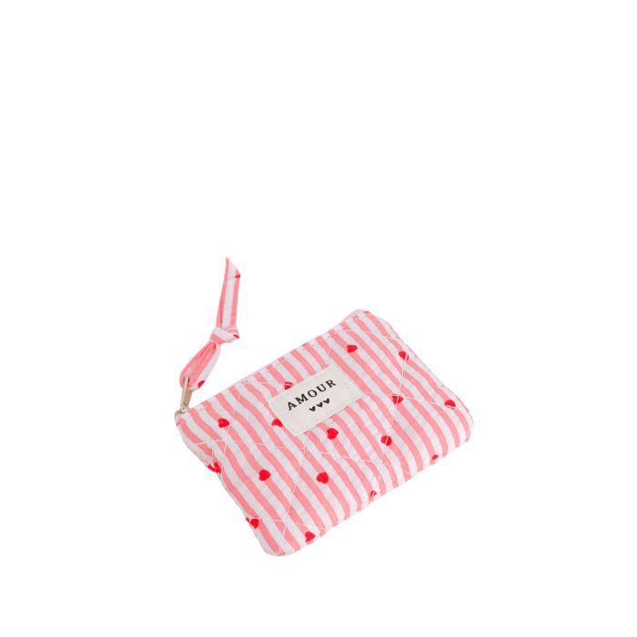 Porte monnaie 11 cm Coeur Rouge