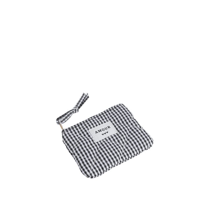 Porte monnaie 11 cm Vichy Noir