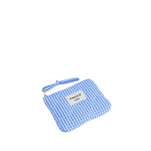 Porte monnaie 11 cm Vichy Bleu