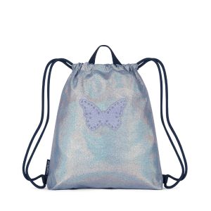 Sac de sport Gym Bag Blue Iridescent Butterfly