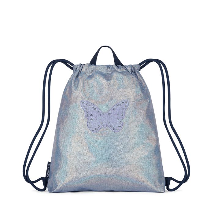 Sac de sport Gym Bag Blue Iridescent Butterfly