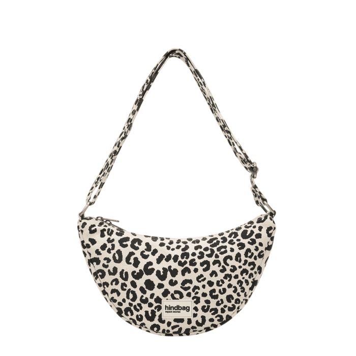 Sac banane Andréa 32 cm Leopard Ecru