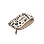 Porte monnaie Lili 13 cm Leopard Ecru