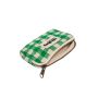 Porte monnaie Lili 13 cm Vichy Vert