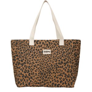 Sac shopping Claude 40cm Leopard Cannelle