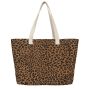 Sac shopping Claude 40cm Leopard Cannelle