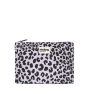 Pochette Ema 25 cm Leopard Lilas