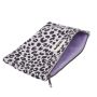 Pochette Ema 25 cm Leopard Lilas