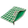 Pochette Ema 25 cm Vichy Vert