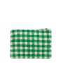 Pochette Ema 25 cm Vichy Vert