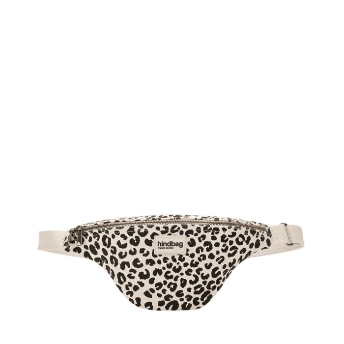 Sac banane Olivia 32 cm Leopard Ecru
