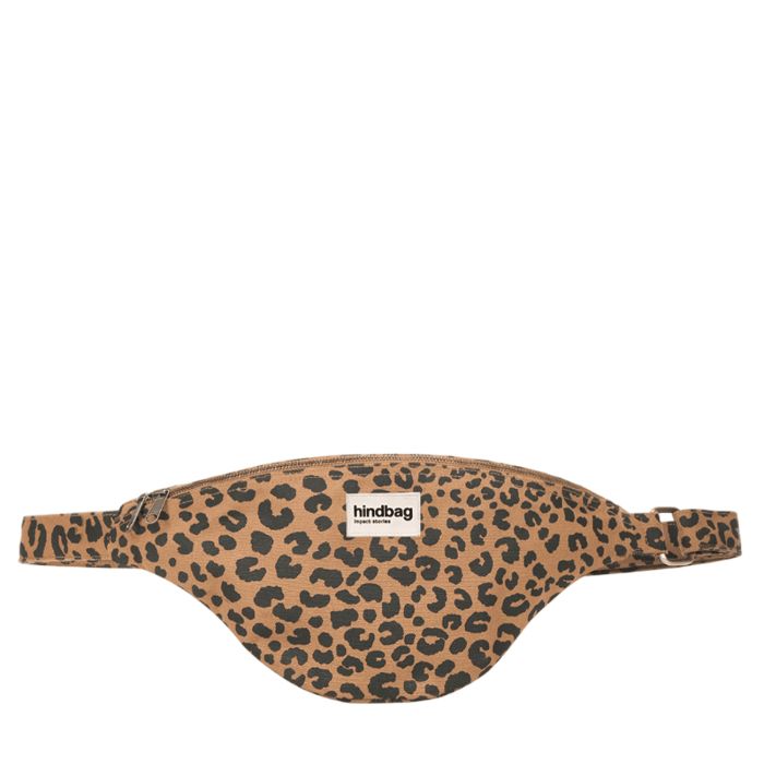Sac banane Sasha 40 cm Leopard Cannelle