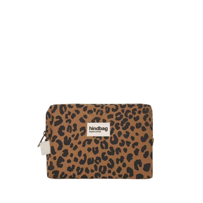 Trousse de toilette Léon 22 cm Leopard Cannelle