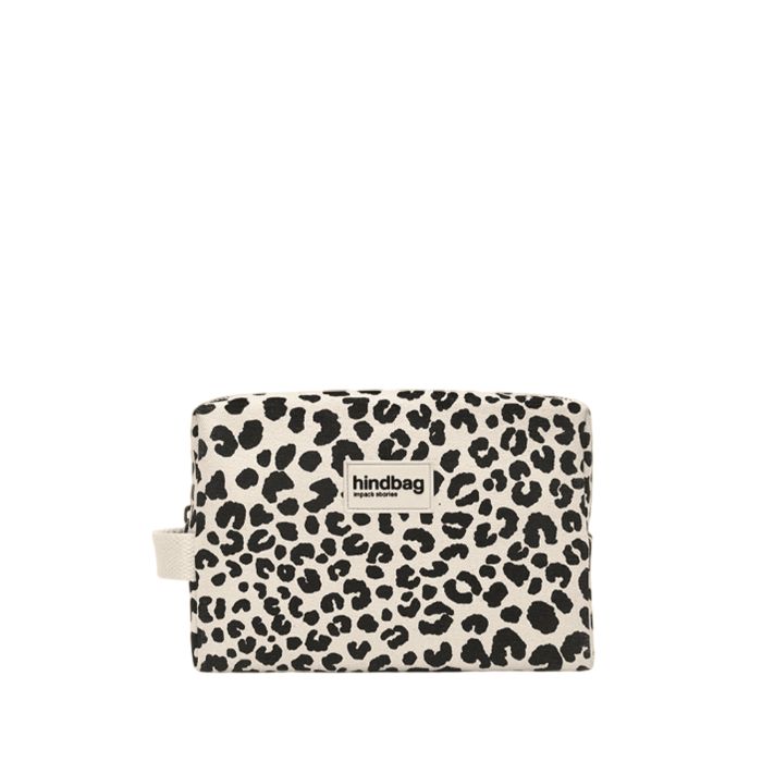 Trousse de toilette Léon 22 cm Leopard Ecru
