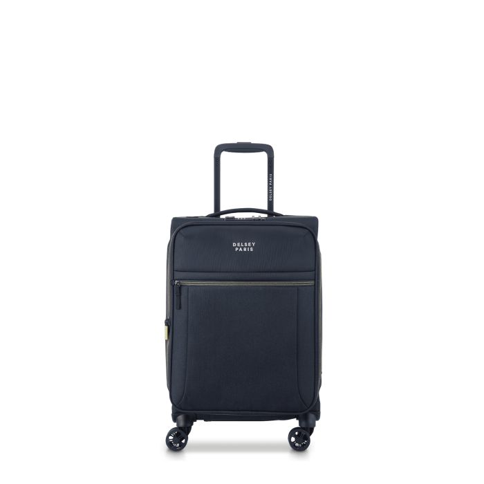 Valise cabine souple Brochant 3 Extensible 55 cm Bleu Marine