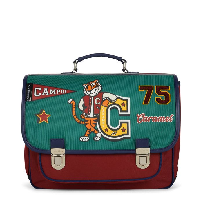 Cartable Academy 38 cm Vert et Rouge