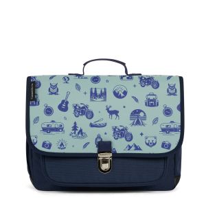 Cartable Blue Wild Trip 38 cm Bleu