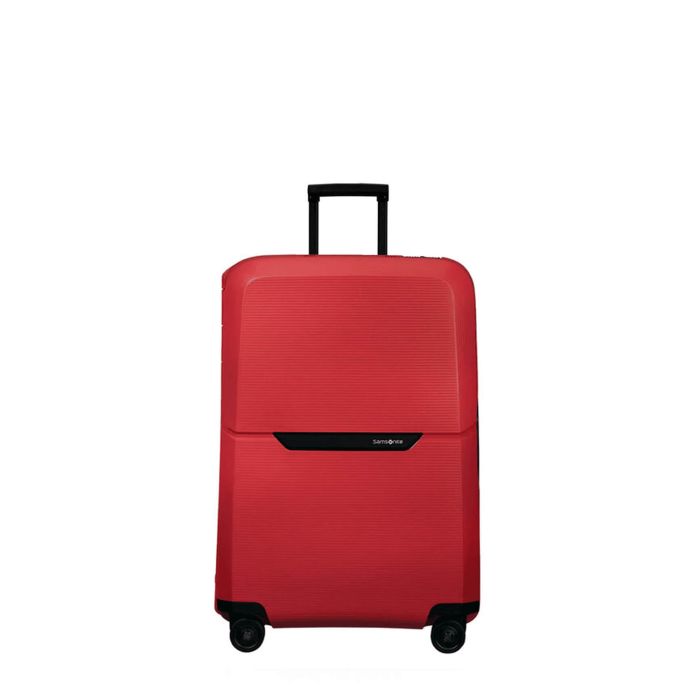 Valise rigide Magnum Eco 69 cm Hibiscus red