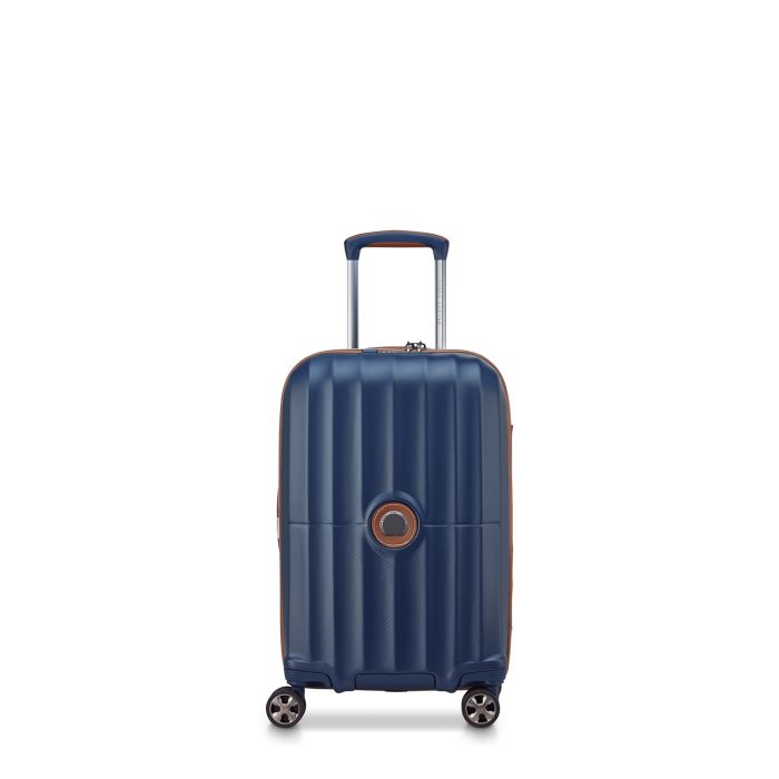 Valise cabine rigide Carrousel 2 Extensible 55 cm Bleu