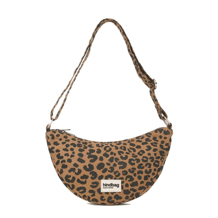 Sac banane Andréa 32 cm Leopard Cannelle