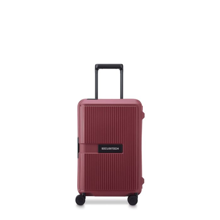 Valise cabine rigide Securitech Stone 55 cm Bordeaux