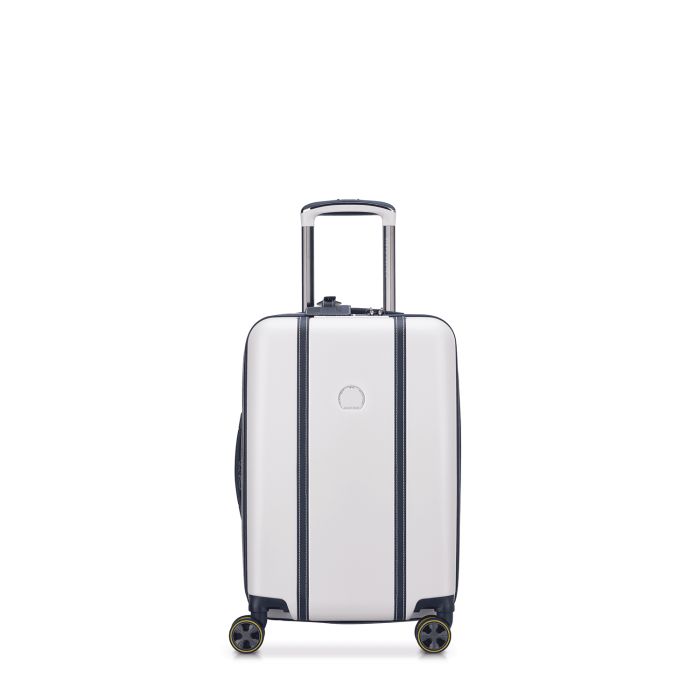 Valise cabine rigide Cadence Extensible Port USB 55 cm Ivoire