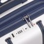 Valise cabine rigide Cadence Extensible Port USB 55 cm Ivoire