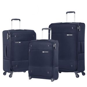 Lot de 3 valises souples Base Boost 55, 66, 78 cm Navy Blue