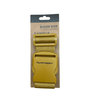 Sangle réglable fermeture à Clip 67336 190cm Jaune