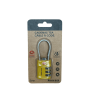 Cadenas TSA à 3 chiffres avec câble 62101 Yellow