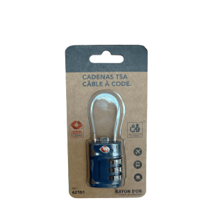Cadenas TSA à 3 chiffres avec câble 62101 Dark Blue