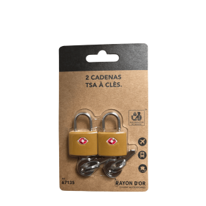 Cadenas TSA à clés 67135 Yellow