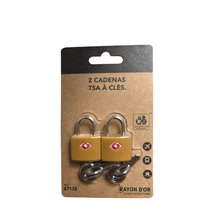 Cadenas TSA à clés 67135 Yellow
