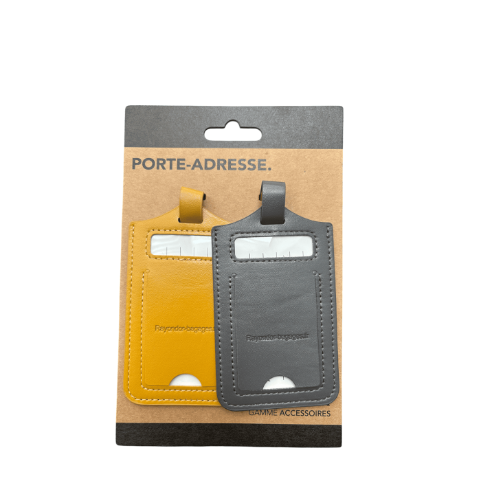 Lot porte-adresse 62504 10,5cm Grey - Orange