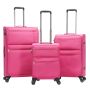 Lot de 3 valises souples 1973 55, 66 et 77 cm Fuchsia