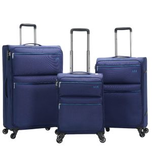 Lot de 3 valises souples 1973 55, 66 et 77 cm Marine